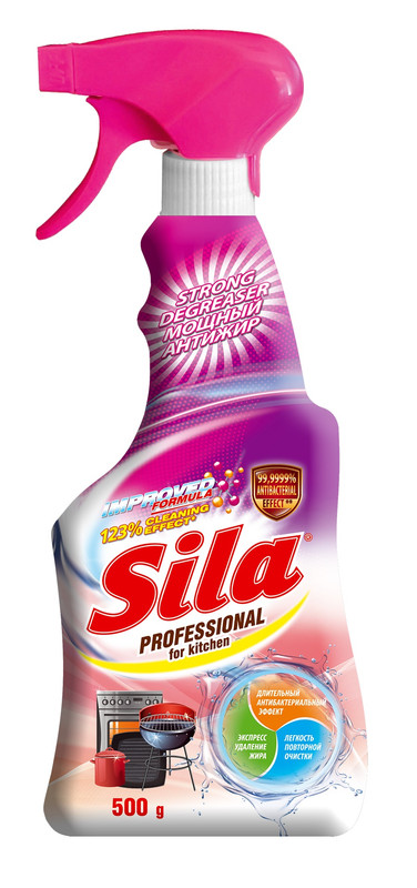 Засіб SILAАнтижир для миття кухні, 500мл